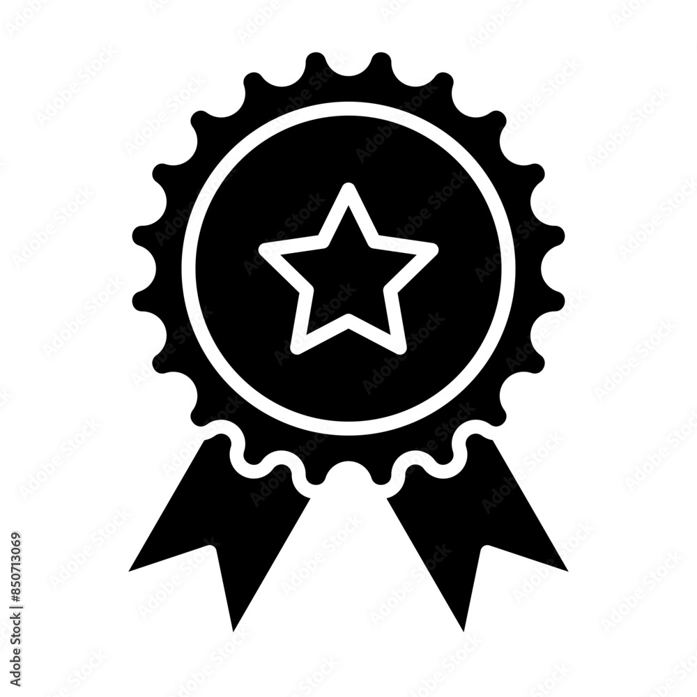 Medal Glyph Icon Medal Glyph Icon