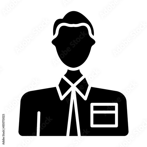 Businessman Glyph Icon