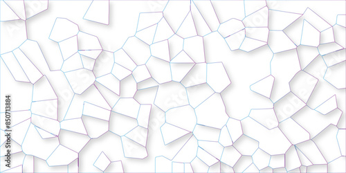 White quartz crystalized broken glass effect vector background. 3d papercut and multi-layer cutout geometric pattern on vector background. broken stained glass green lines geometric pattern.