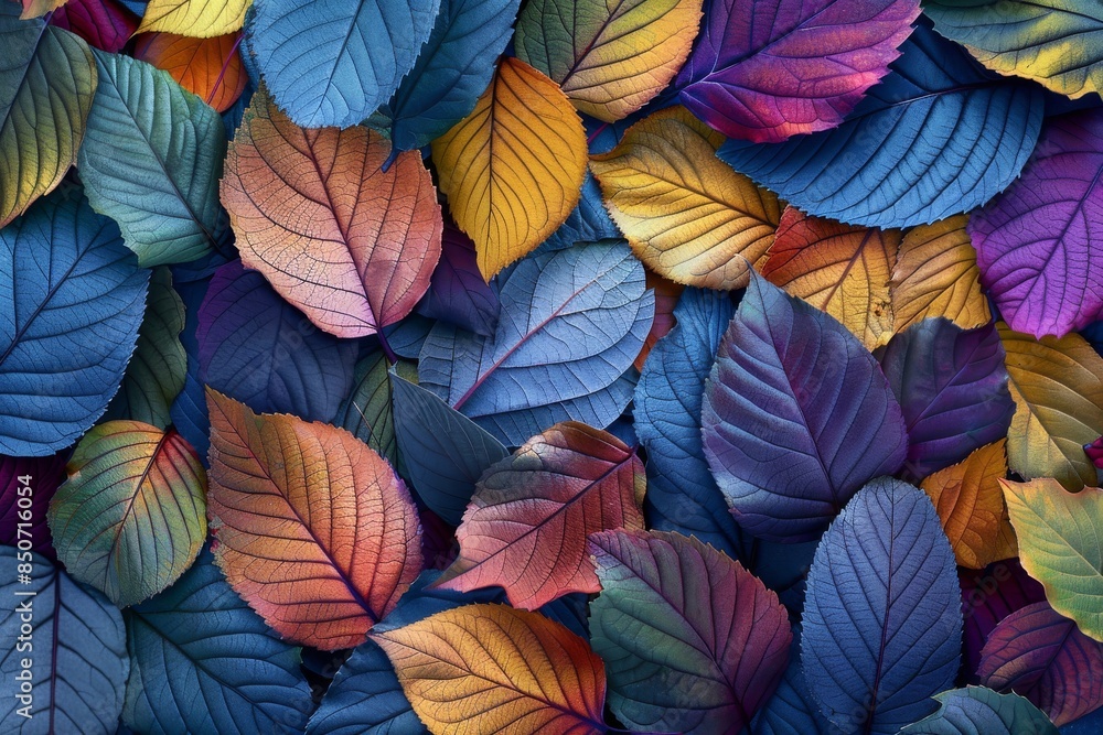 As a seamless pattern background, autumn leaves are colorful and vibrant. As a seamless pattern background, autumn leaves are colorful and vibrant.