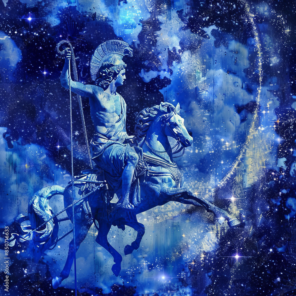 Apollo Driving Chariot Across the Sky Gen AI Apollo Driving Chariot Across the Sky Gen AI