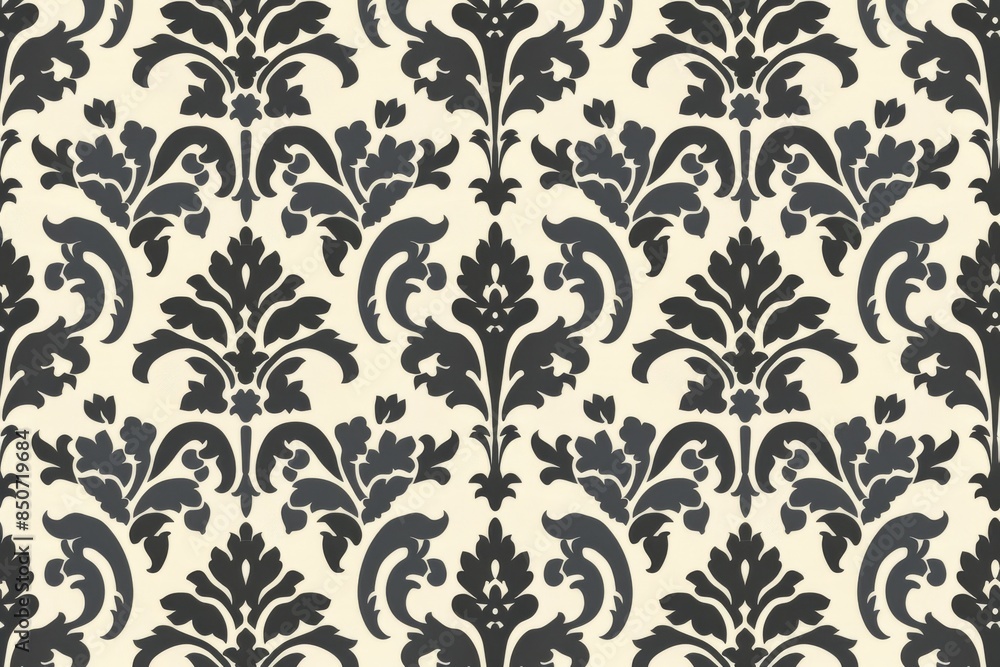 Black and White Damask Pattern Wallpaper Black and White Damask Pattern Wallpaper