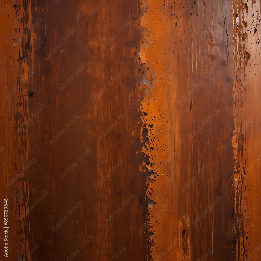 Obraz premium Grunge rusty orange-brown metal corten steel stone background.