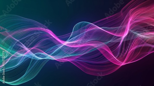 Abstract Wavy Background with Vibrant Hues