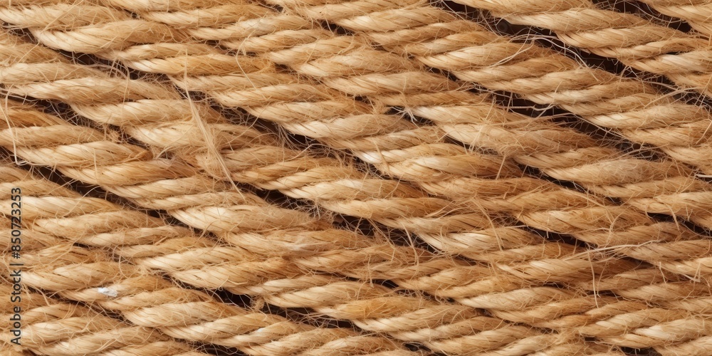 Close-Up Texture of Natural Jute Rope Close-Up Texture of Natural Jute Rope