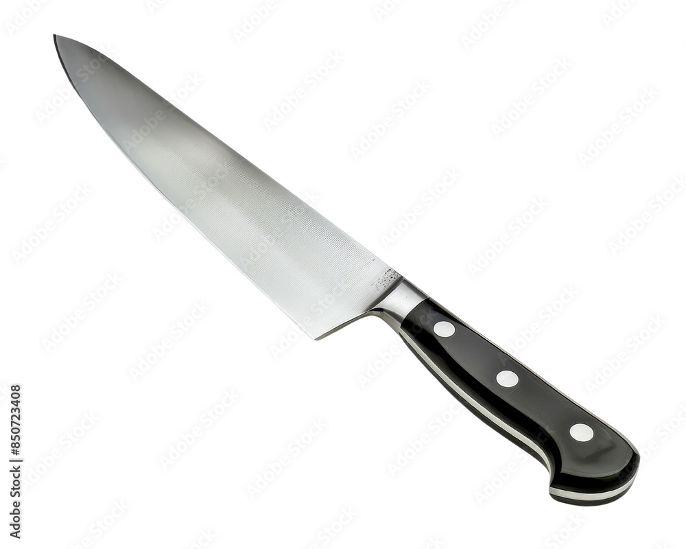 High-quality chef's knife with a sharp stainless steel blade and ergonomic handle, perfect for professional and home kitchen use. High-quality chef's knife with a sharp stainless steel blade and ergonomic handle, perfect for professional and home kitchen use.