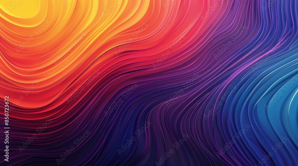 Fototapeta premium Abstract Wavy Pattern in Vibrant Colors