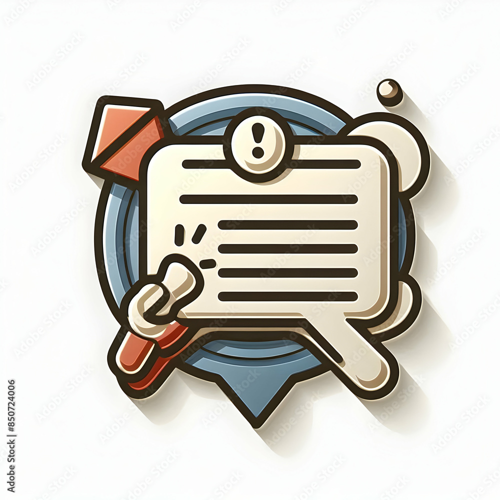 An Announcement Symbol in 3D Flat Icon for Project Planning: Communication Management and Goal Setting Made Easy An Announcement Symbol in 3D Flat Icon for Project Planning: Communication Management and Goal Setting Made Easy