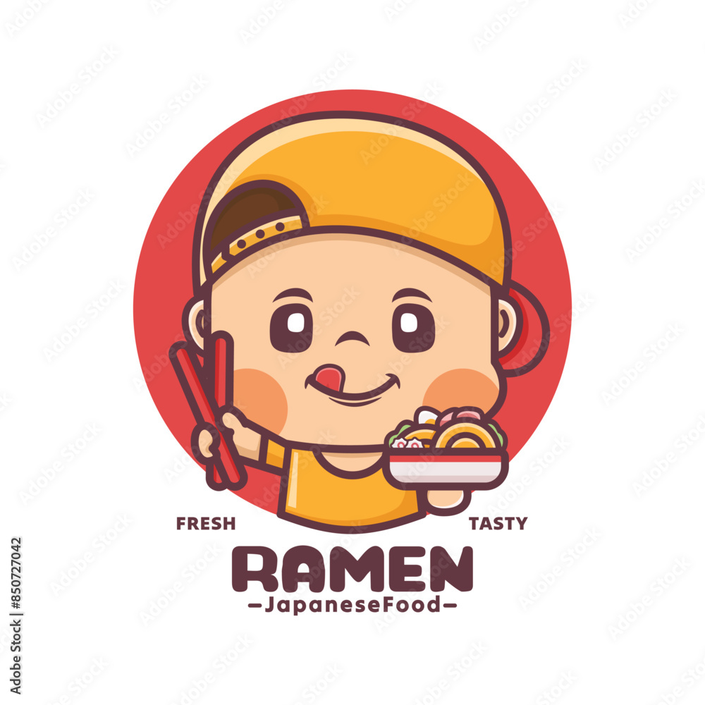 ramen cartoon mascot design, for culinary and other businesses ramen cartoon mascot design, for culinary and other businesses