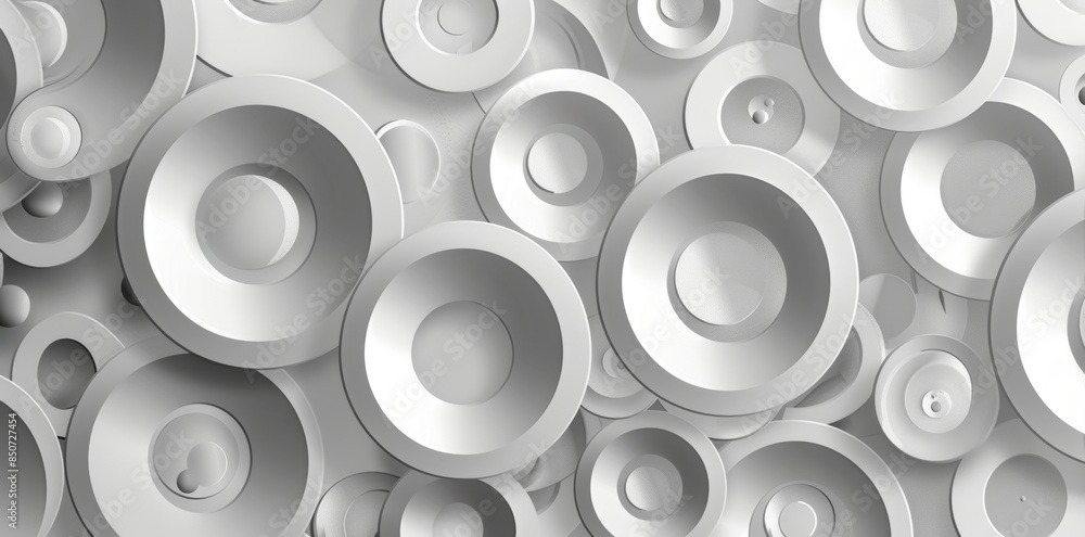 A 2D pattern of white and light charcoal bubbles with simple lines A 2D pattern of white and light charcoal bubbles with simple lines