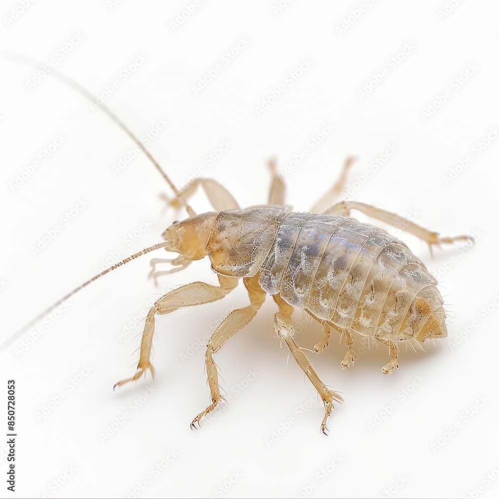 Louse isolated on white background Louse isolated on white background