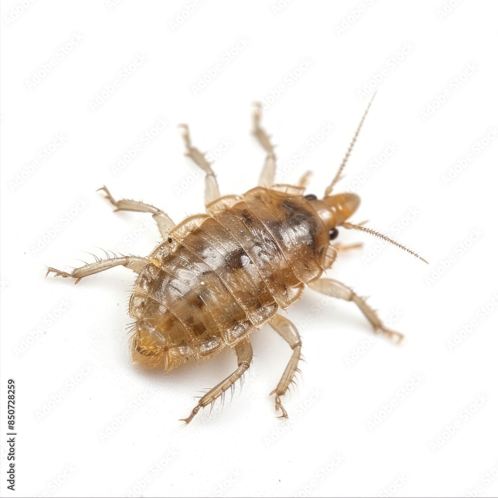 Louse isolated on white background Louse isolated on white background