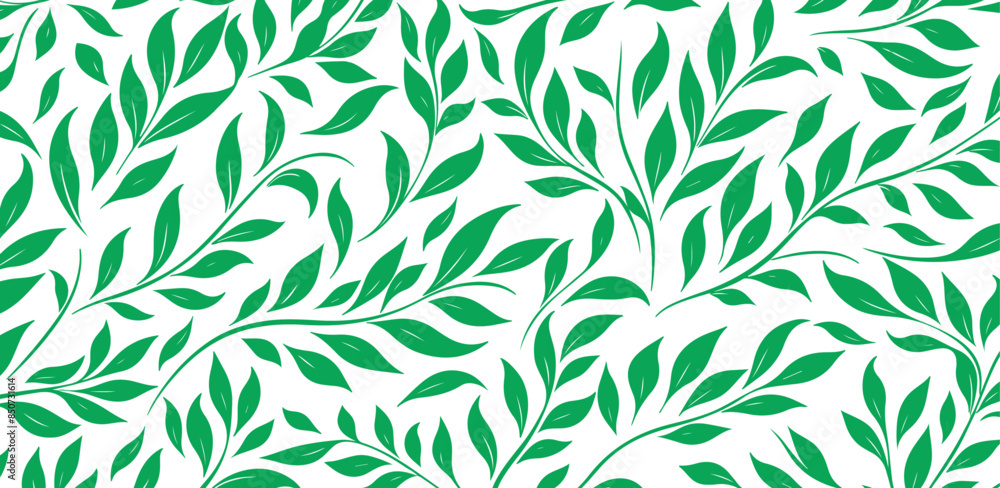 Fototapeta premium leaf pattern Seamless background