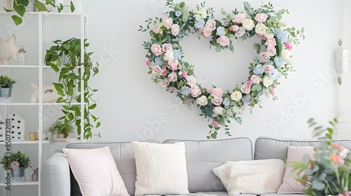 Delicate Floral Heart Shape...