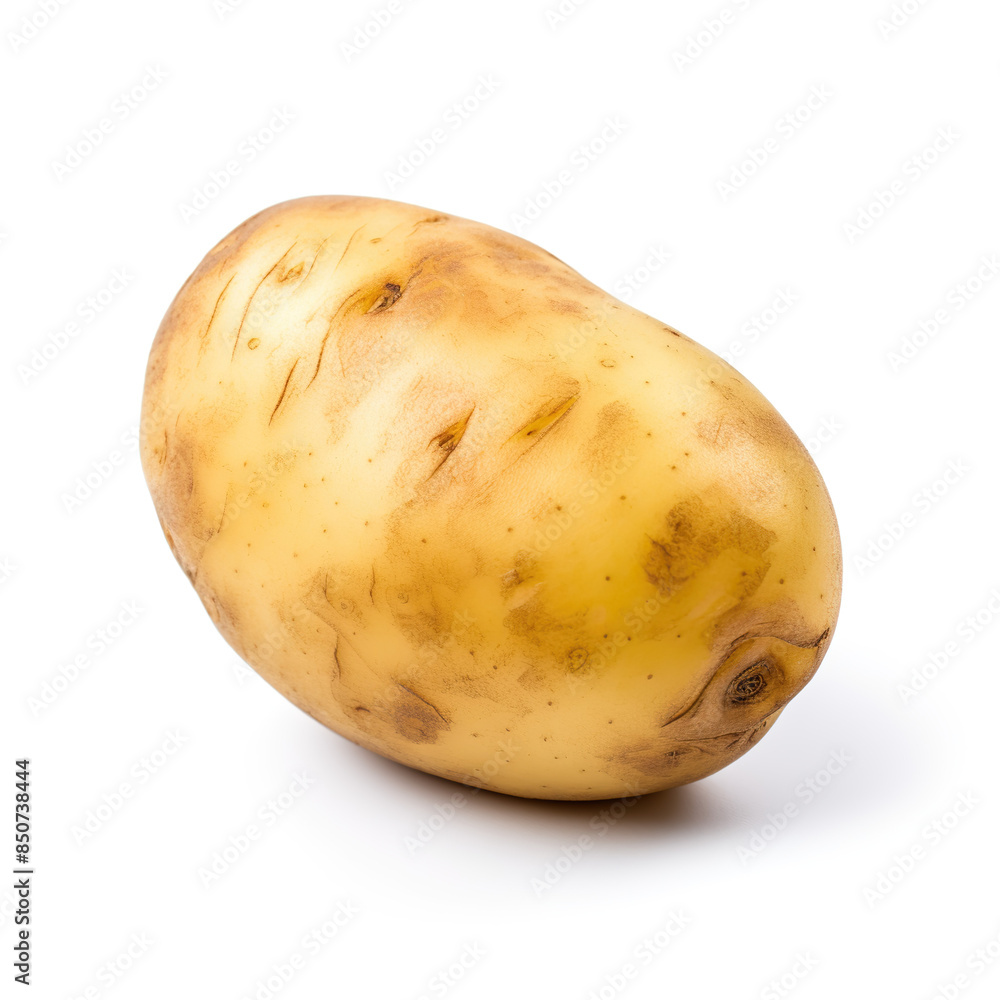 potatoes isolated on white background
