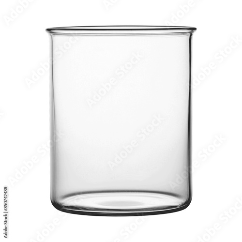 PNG 250ml glass beaker bottle white background biotechnology. photo