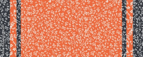 Seamless pattern liberty flowers abstract fabric botanical 