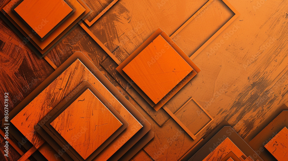 Orange and Brown square shape background presentation design Orange and Brown square shape background presentation design