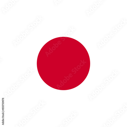 Round Japan flag icon