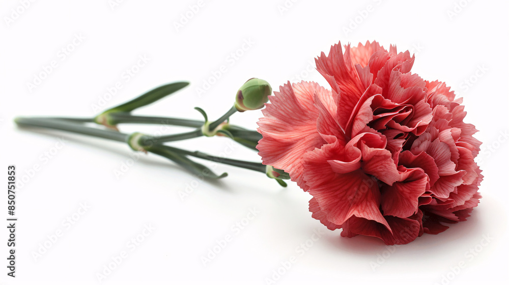Carnation flower on white background. Carnation flower on white background.