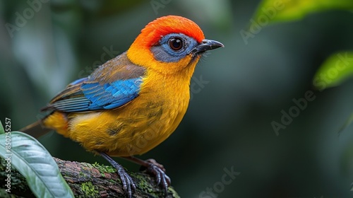 Colorful Bird Perched on a Branch