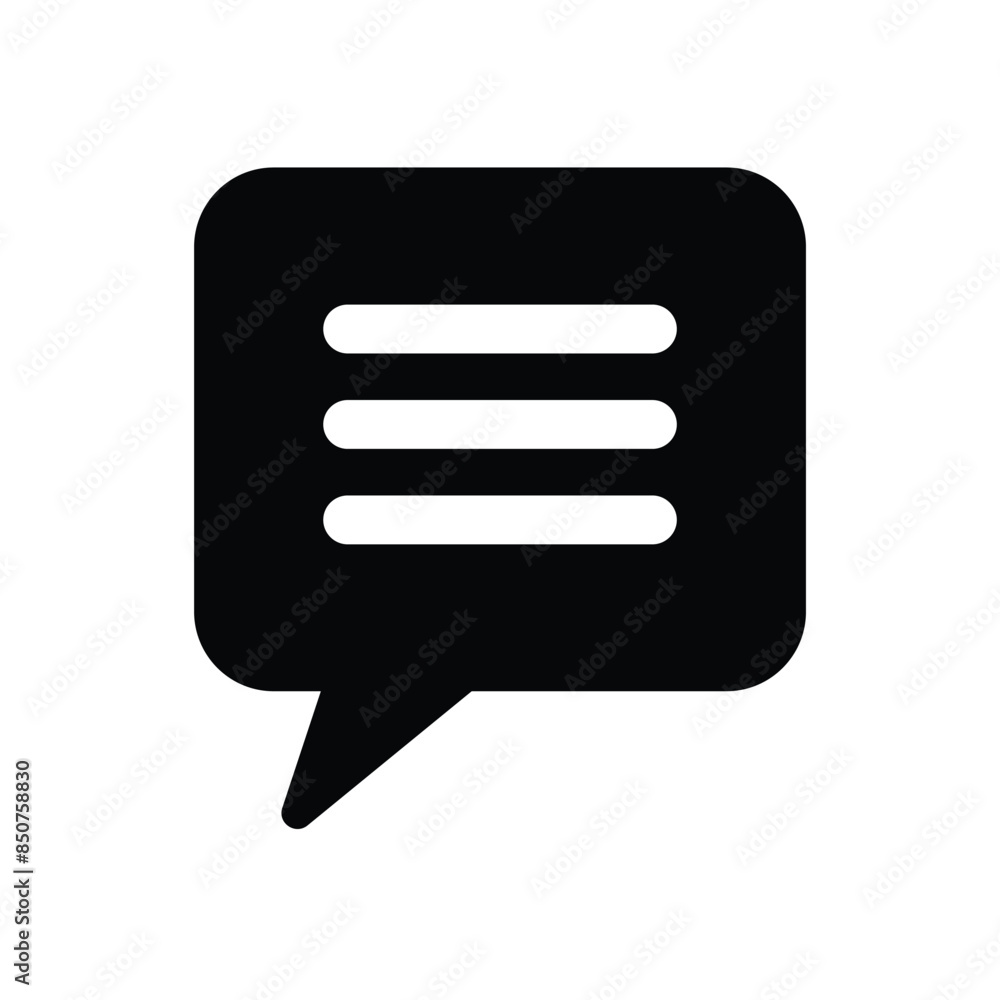 Chat or message icon vector illustration Chat or message icon vector illustration