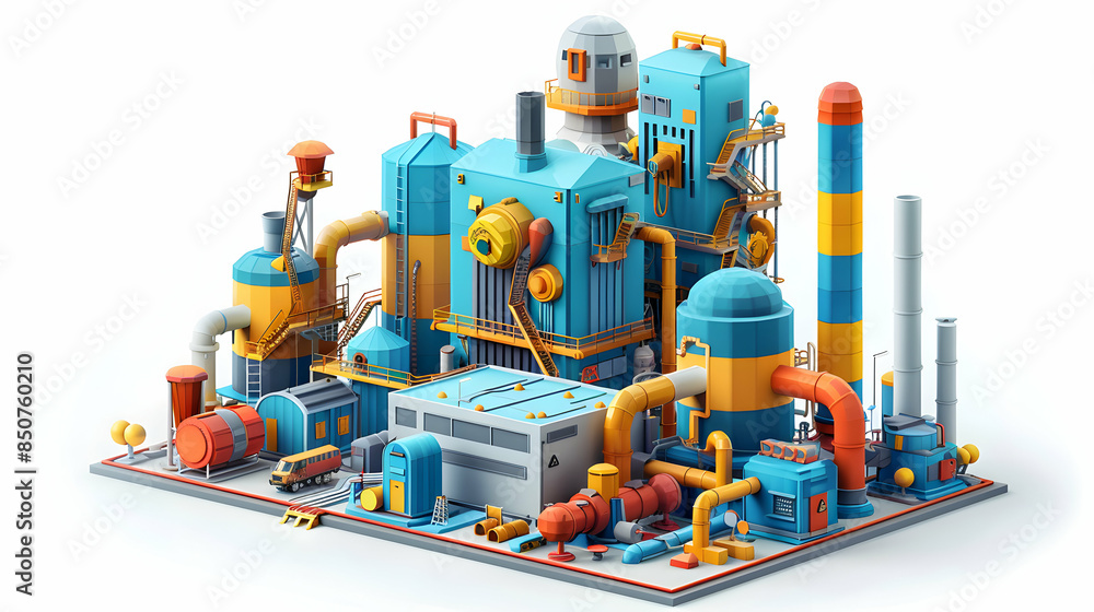 3D Flat Icon: Glossy Production Visualization Concept Digital Art Showcasing Innovation in Production Technology, Cartoon Style 3D Flat Icon: Glossy Production Visualization Concept Digital Art Showcasing Innovation in Production Technology, Cartoon Style