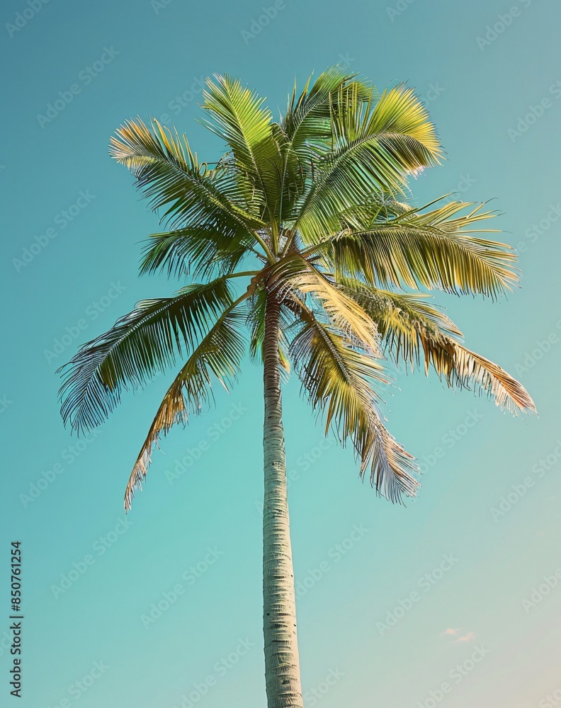 Obraz premium palm tree on the beach Summer with style