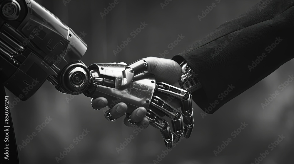 A robot hand shaking UHD wallpaper A robot hand shaking UHD wallpaper
