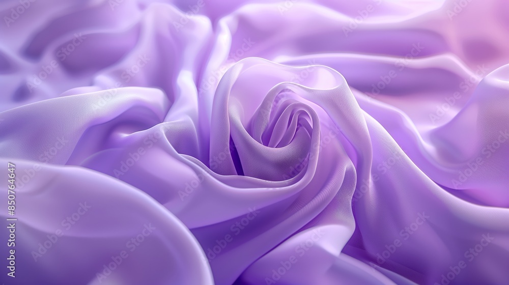 Obraz premium An abstract purple curved shape with soft edges and blurred details, set against a light background.