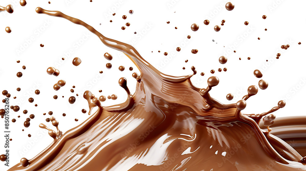 Brown cream coffee liquid swirl splash with little foundation bubbles isolated on white background PNG Brown cream coffee liquid swirl splash with little foundation bubbles isolated on white background PNG