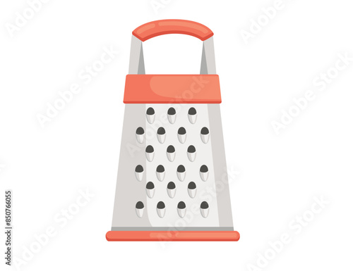 Grater for vegetables. Vector illustration isolated on white background.