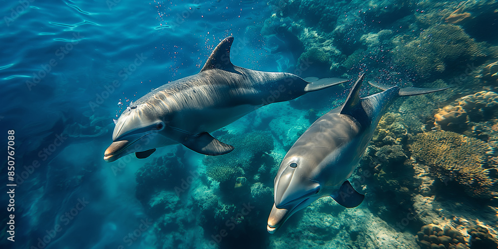 Fototapeta premium Delfine