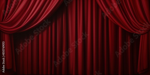 Wallpaper Mural Red stage curtain. Torontodigital.ca