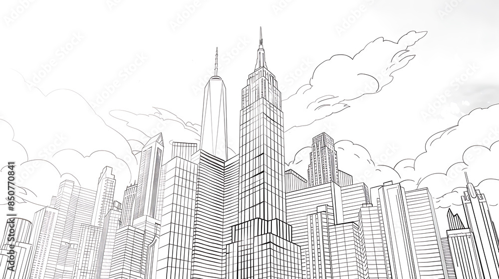 skyscraper line art, wallpaper, the beauty of the lines of buildings in the middle of the city skyscraper line art, wallpaper, the beauty of the lines of buildings in the middle of the city