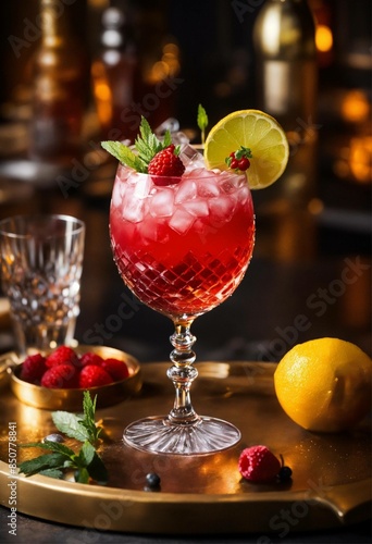 cocktail with fruits