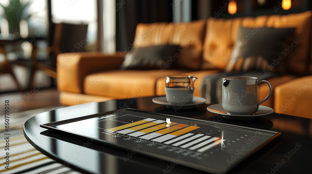 Coffee and business chart, wallpaper, relaxing in business analysis with the aroma of coffee Coffee and business chart, wallpaper, relaxing in business analysis with the aroma of coffee