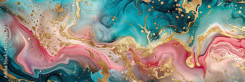 Pink , blue , and gold marble. Marvel background texture, liquid glossy effect, golden metallic and mix color pattern wallpaper, mix of bright colors and gold reflective particles randomly distributed © SHOHIDGraphics