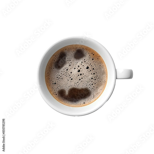 Coffee cup on transparent background