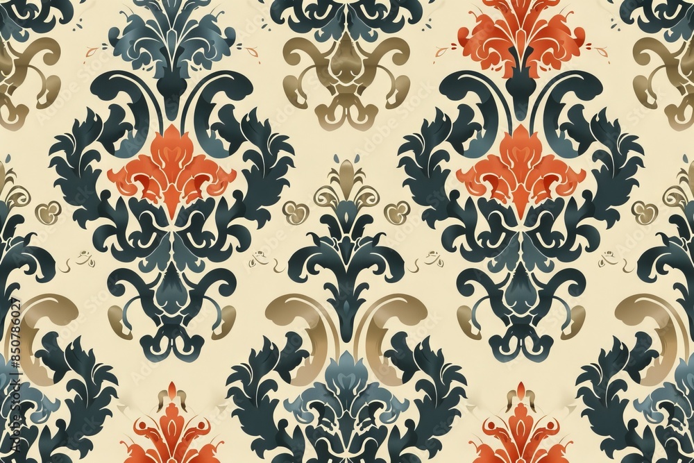 Elegant Floral Damask Pattern Elegant Floral Damask Pattern