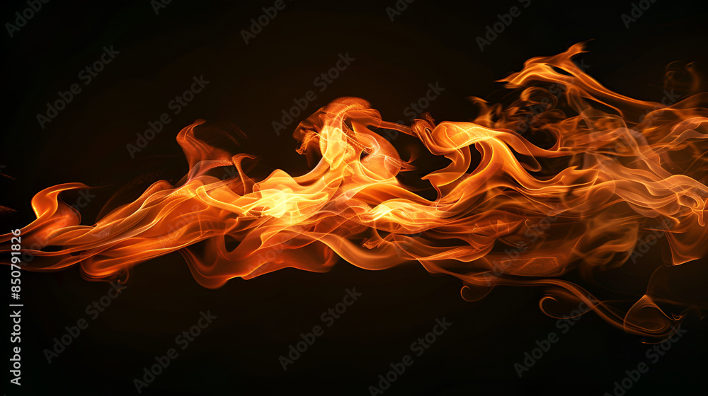 Fototapeta premium fire background. Illustration Generative AI Fire flame texture. Blaze flames background for banner. Burning concept 