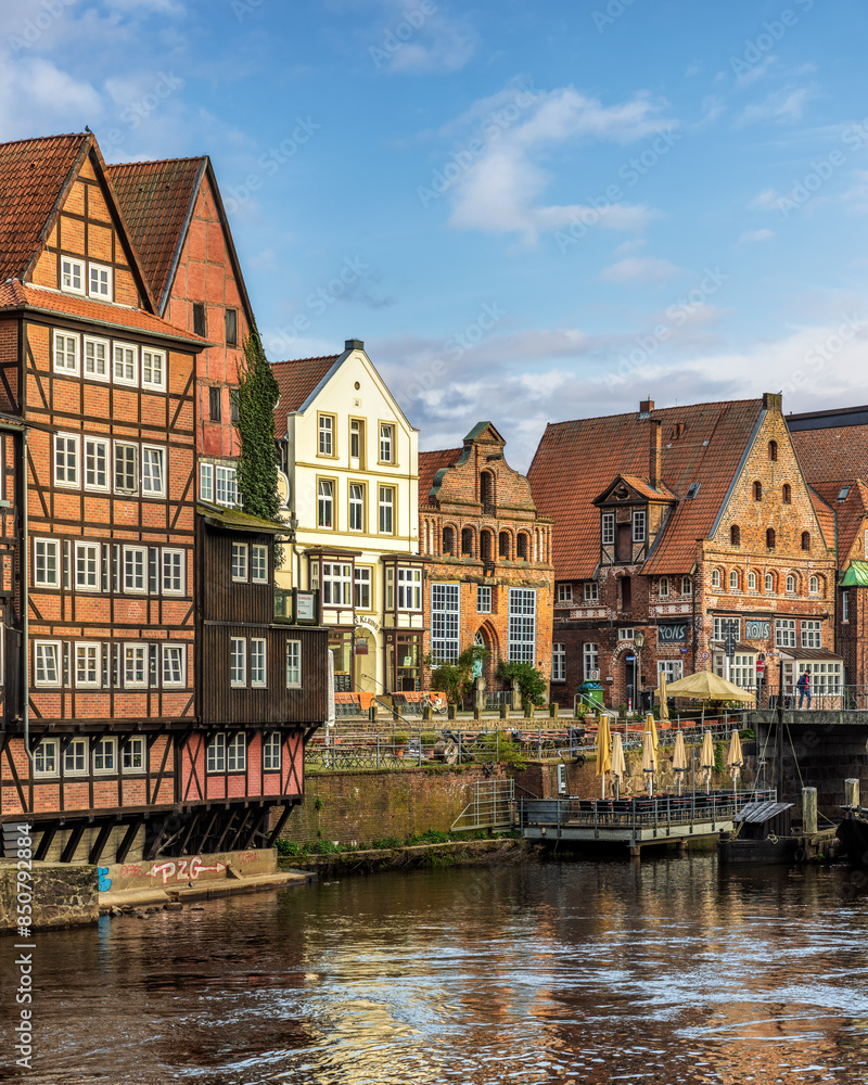 Fototapeta premium Beautiful view of the famous The Stint Market in Lüneburg
