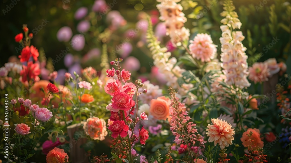 Blooms in the garden floral Blooms in the garden floral