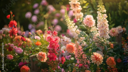 Blooms in the garden floral