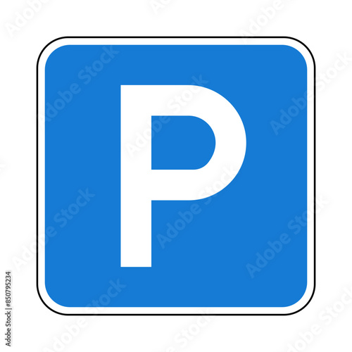 Parken Parkplatz Verkehrszeichen Vektor Grafik