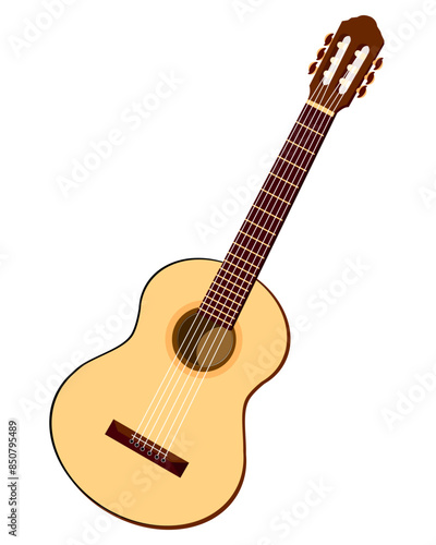 Classical Guitar, Playing Music, Band, Melody, FingerStyle Vector