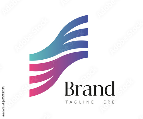 Wave logo icon design template elements. Usable for Branding, Business and Technology Logos.
