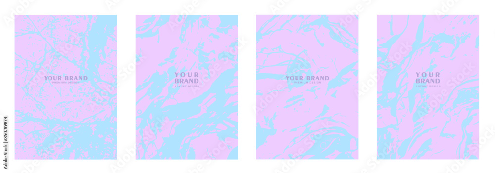 Set of pink and blue abstract vector art background. Elegant fashionable template for cover design, invitation, wedding card, brochure, catalog, note book, menu design. Set of pink and blue abstract vector art background. Elegant fashionable template for cover design, invitation, wedding card, brochure, catalog, note book, menu design.