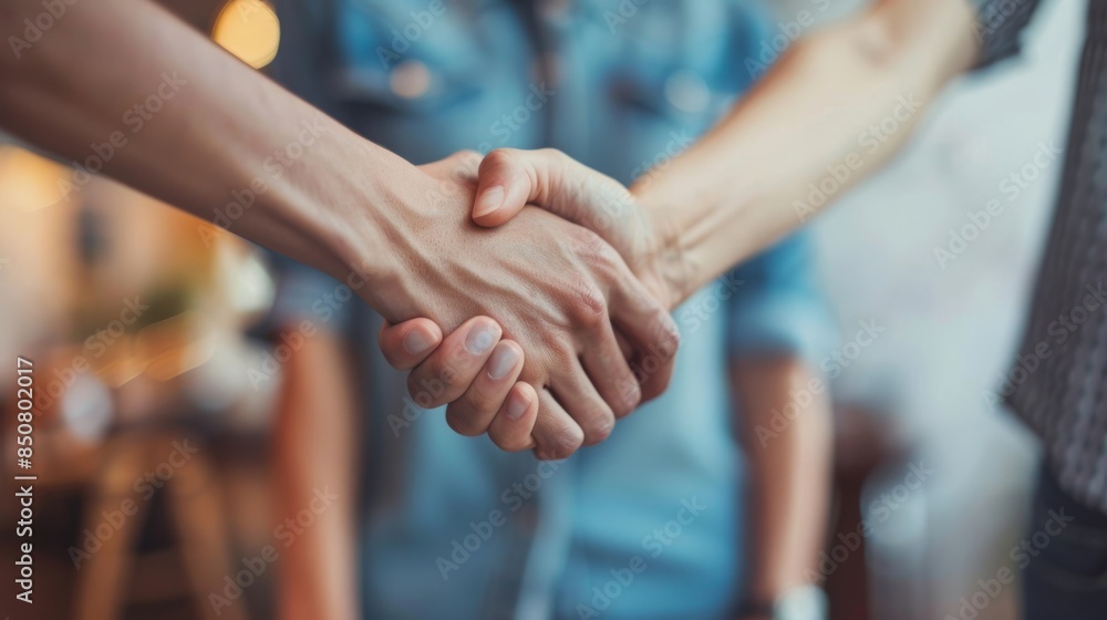 Handshake: Capture the moment of anticipation and connection before a handshake. Handshake: Capture the moment of anticipation and connection before a handshake.
