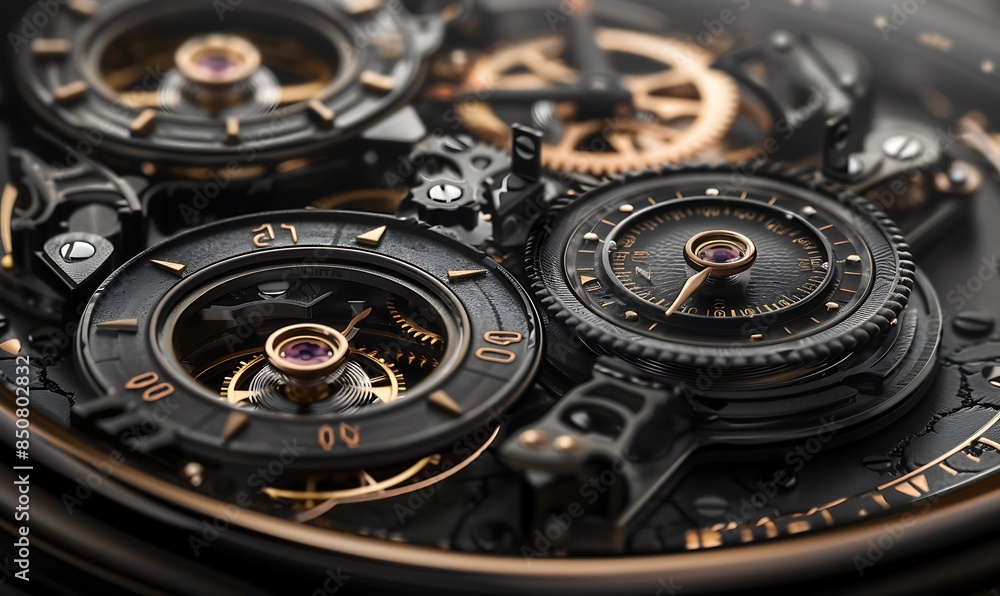 custom made wallpaper toronto digitalIndustrial Elegance Precision Craftsmanship on Black